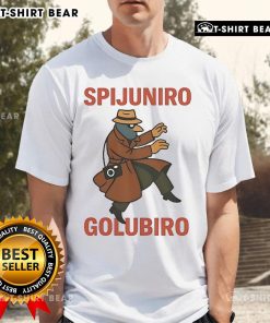 Official Spijuniro Golubiro T-Shirt featuring a unique design and vibrant colors for fans of the brand.