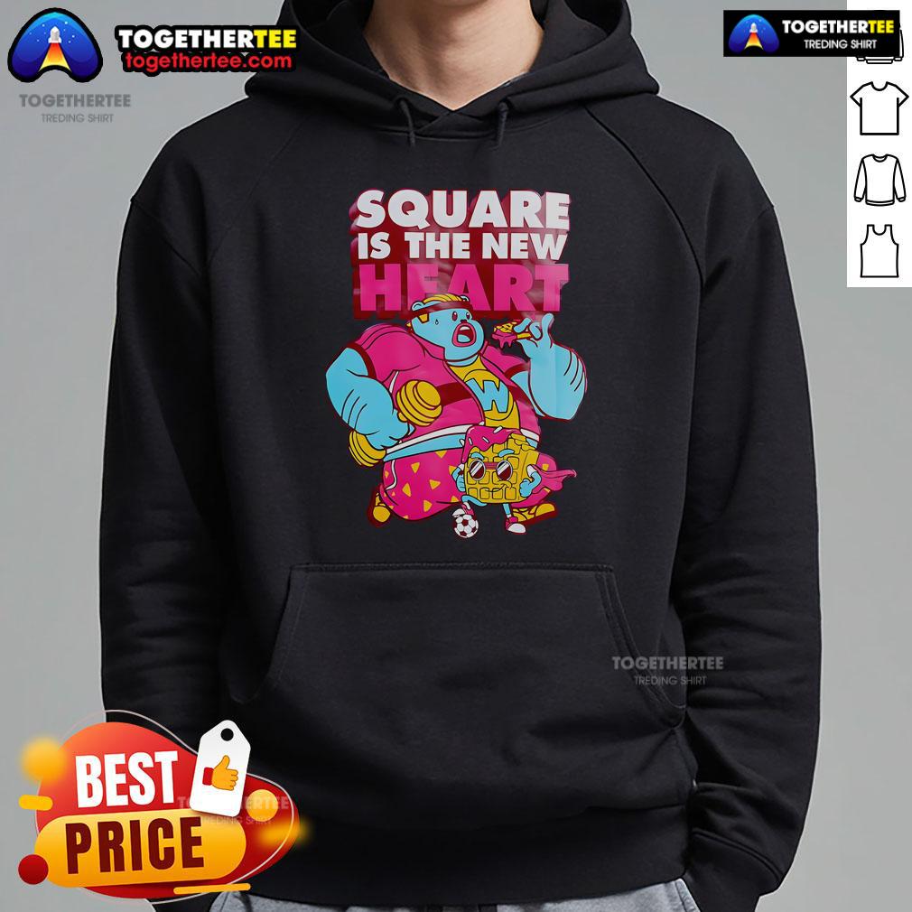 Official Square Is The New Heart Hoodie Official Square Is The New Heart Hoodie in stylish design, perfect for casual wear and fashion enthusiasts.