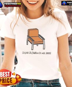 Official Stanton Chair NU-176 in NYC, stylish summer 2025 ladies tee design featuring vibrant colors.