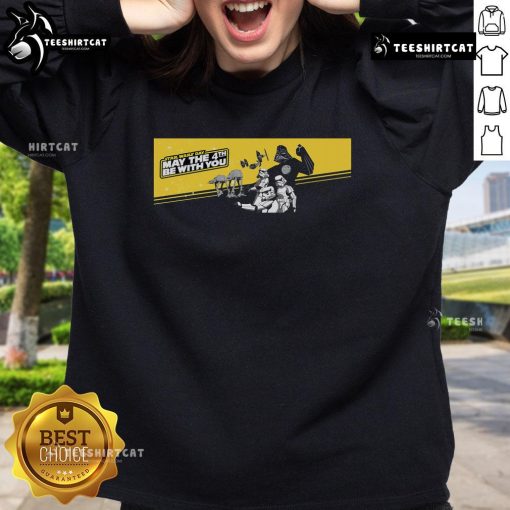 Official Star Wars Day May the 4th Be With You sweatshirt featuring iconic Star Wars graphics and a comfortable fit.