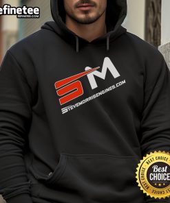 Official Steve Morris Engines logo hoodie featuring a bold design, perfect for motorsport enthusiasts and fans.