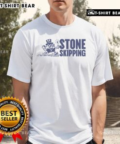 Official Stone Skipping Splash T-Shirt featuring a vibrant splash design, perfect for water sports enthusiasts and casual wear.