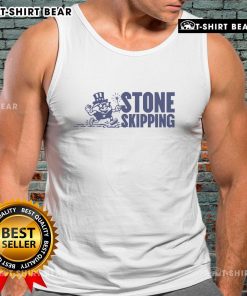 Official Stone Skipping Splash Tank Top featuring a vibrant design, perfect for summer water activities and casual wear.