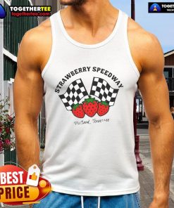 Official Strawberry Speedway Portland Tennessee tank top featuring vibrant graphics and a comfortable fit for racing fans.