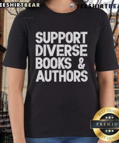 Official Support Diverse Books and Authors Ladies Tee featuring vibrant design celebrating inclusivity in literature.