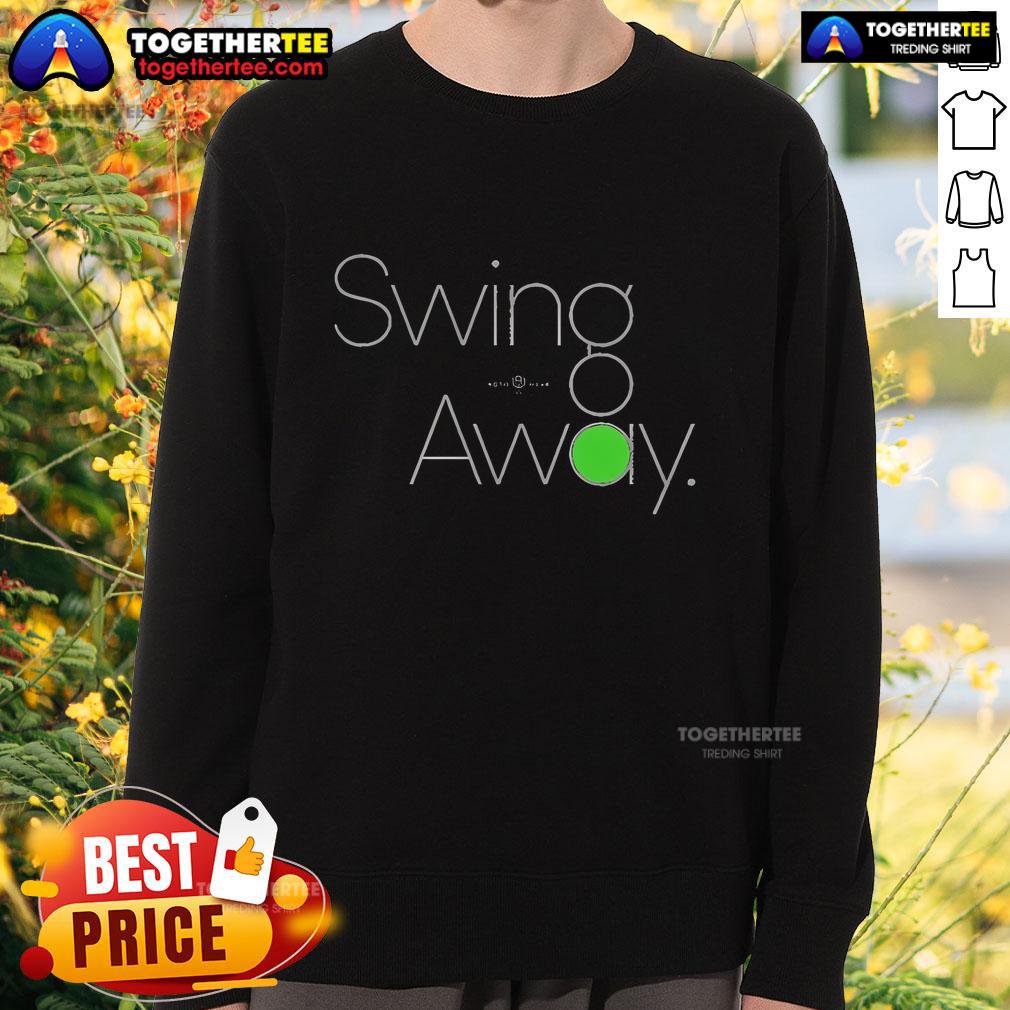 Official Swing Away Rotowear Sweatshirt Alt Text: Official Swing Away Rotowear Sweatshirt in stylish design, perfect for casual wear and sports enthusiasts.