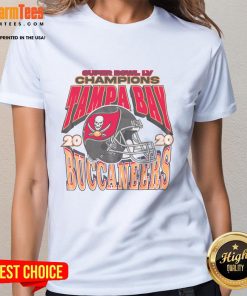 Official Tampa Bay Buccaneers Relaxed Ladies Tee featuring team logo and stylish design for female fans.