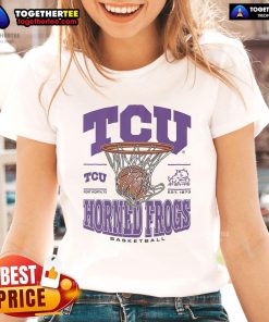 Official TCU Horned Frogs Game Time Ladies Tee in purple, perfect for showing team spirit at games and events.
