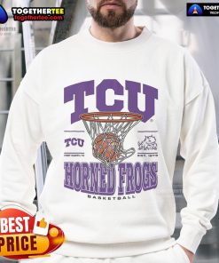 Official TCU Horned Frogs Game Time Sweatshirt in purple, perfect for showing team spirit at games and events.