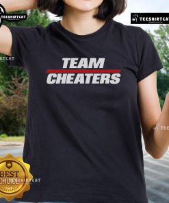 Official Team Cheaters Ladies Tee featuring a stylish design, perfect for fans and casual wear.