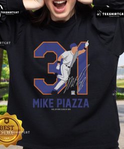Mike Piazza Baseball Hall of Fame member signature sweatshirt from Official Teambrown, featuring a stylish design.