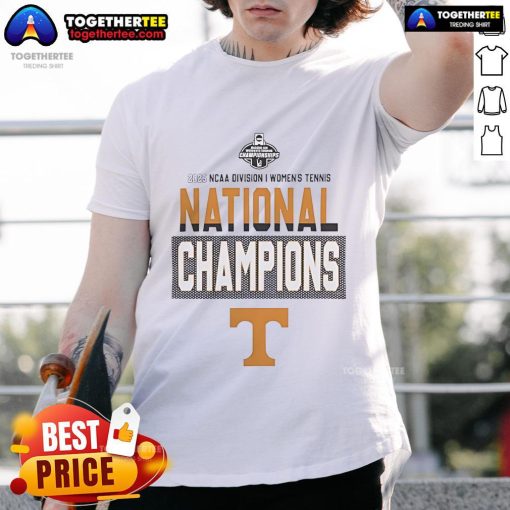 Alt Text: Official Tennessee Volunteers 2025 NCAA DI Women's Tennis National Champions T-Shirt featuring team colors and logo.