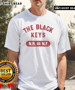 Official The Black Keys Nr 25 NF T-Shirt featuring a bold graphic design, perfect for fans of the iconic rock band.