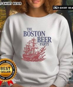 Alt Text: Official Boston Beer Party sweatshirt featuring a vibrant design, perfect for beer enthusiasts and event supporters.