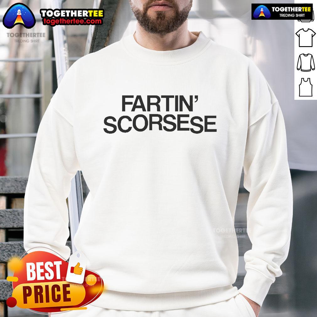 Official The Cinegogue Fartin' Scorsese Sweatshirt Official The Cinegogue Fartin Scorsese Sweatshirt featuring unique design and comfortable fit for movie enthusiasts.