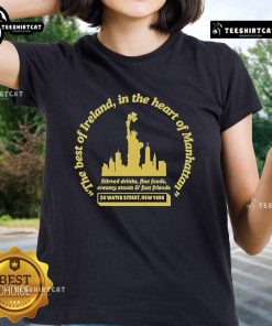 Official The Dead Rabbit Irish Imports Manhattan Ladies Tee featuring stylish design and comfortable fit for women.