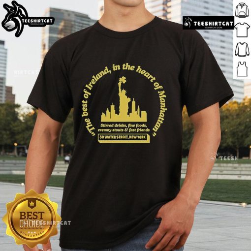 Alt Text: Official The Dead Rabbit Irish Imports Manhattan T-Shirt featuring a stylish design and vibrant colors.