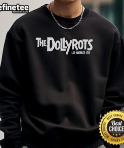 Official The Dolly Tots Los Angeles USA logo sweatshirt featuring a stylish design for trendy casual wear.