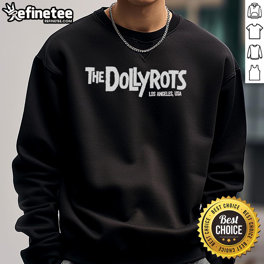 Official The Dollytots Los Angeles Usa Logo Sweatshirt Official The Dolly Tots Los Angeles USA logo sweatshirt featuring a stylish design for trendy casual wear.