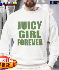 Official The Icons Juicy Pink Juicy Girl Forever Sweatshirt displayed on a stylish mannequin in a bright setting.