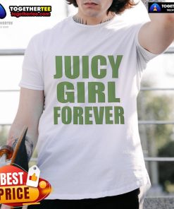 Alt Text: Official The Icons Juicy Pink Juicy Girl Forever T-Shirt featuring vibrant pink color and stylish design for casual wear.