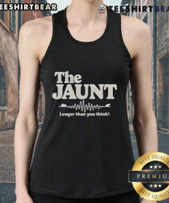 Official The Jaunt Longer Than You Think Tank Top featuring a stylish design perfect for casual wear and summer outings.