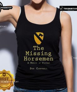 Official The Missing Horsemen Don Campbell tank top featuring bold graphics and vibrant colors, perfect for fans.