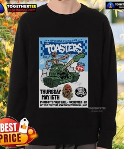 Official The Toasters NY Ska Pioneers Show May 15 2025 sweatshirt featuring vibrant graphic design and bold colors.
