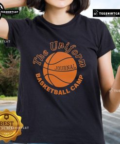 Official The Uniform Journal Basketball Camp Ladies Tee featuring a stylish design perfect for sports enthusiasts.