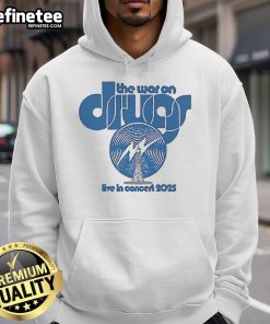 Official The War On Drugs Live In Concert 2025 hoodie featuring vibrant graphics and band logo, perfect for fans.