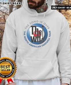 Official The Who North American Farewell Tour 2025 hoodie featuring iconic band logo and tour graphics.