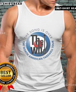 Official The Who North American Farewell Tour 2025 tank top featuring iconic band logo and tour graphics.
