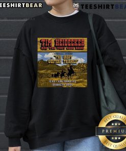 Alt Text: Tim Heidecker The Very Good Band 2025 Tour sweatshirt featuring vibrant design and tour details in the Great Western Triangle.