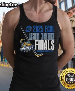 Official Toledo Walleye Landry 2025 ECHL Western Conference Finals tank top featuring team logo and vibrant colors.
