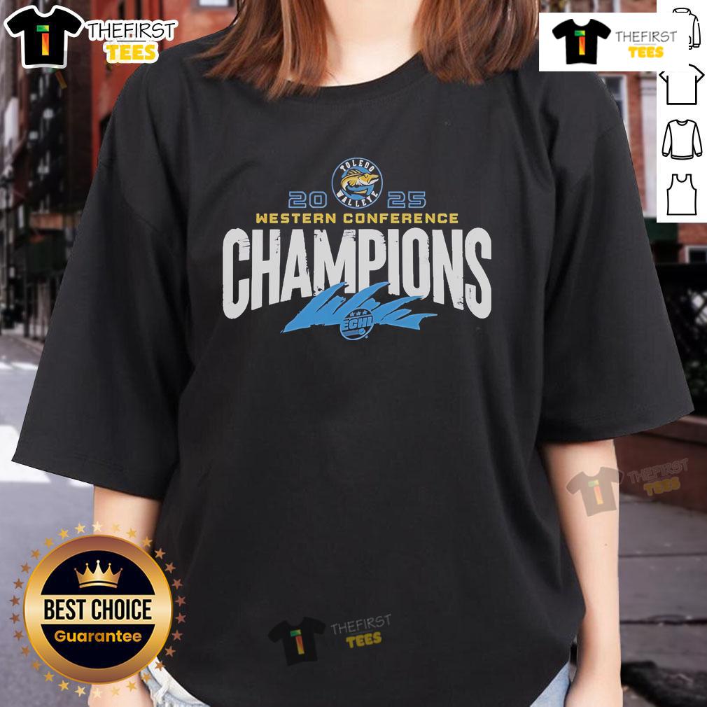 Official Toledo Walleye X 2025 ECHL Western Conference Champions Special Ladies-Tee Official Toledo Walleye X 2025 ECHL Western Conference Champions special ladies tee featuring team logo and design.