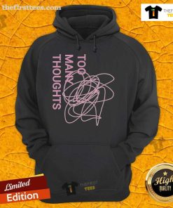 Official Too Many Thoughts Signature Refuse To Conform Hoodie in black, featuring a stylish design and comfortable fit.
