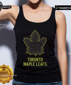 Official Toronto Maple Leafs highlight reel tank top featuring dynamic team graphics and vibrant colors for fans.