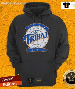 Official Tribal Streetwear SD Pinstripe 1904-1989 Hoodie in stylish design, perfect for urban fashion enthusiasts.