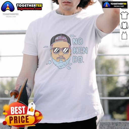 Alt Text: Official Trippy Ken No Ken Do Life Wide Open Cboystv T-Shirt featuring vibrant colors and unique graphic design.