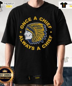 Official Trump Massapequa 'Once A Chiefs Always A Chiefs' 2025 T-Shirt featuring bold graphics and vibrant colors.