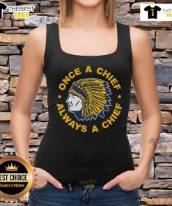 Official Trump Massapequa 'Once a Chief, Always a Chief' 2025 tank top showcasing patriotic style and support for Trump.