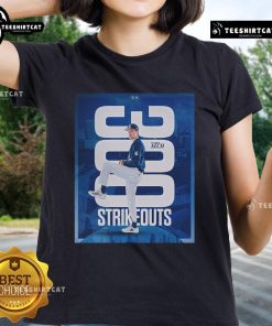 Official Tucker Alch notches his 300th career strikeout in the third inning against PVAMU Ladies Tee.