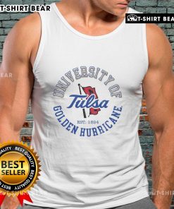 Official Tulsa Golden Hurricane Circle Vintage Tank Top for fans, featuring classic design and team colors.
