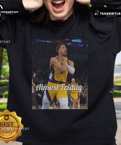 Official Tyrese Haliburton Choke Almost Friday Sweatshirt featuring stylish design and vibrant colors for fans.