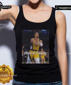 Official Tyrese Haliburton choke Almost Friday tank top featuring vibrant colors and stylish design for fans.