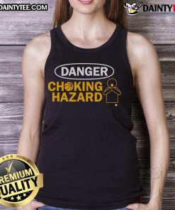 Official Tyrese Haliburton Danger Choking Hazard Tank Top featuring bold graphics and a stylish design for fans.