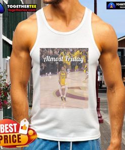 Tyrese Haliburton wearing an Indiana Pacers tank top with 'Big Nuts' design, perfect for Almost Friday vibes.