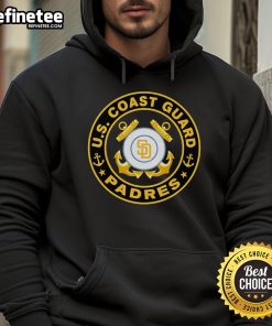Official U.S. Coast Guard San Diego Padres hoodie featuring logo, perfect for fans and outdoor adventures.