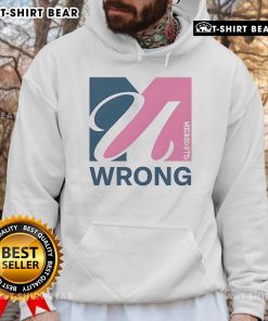 Official U Wrong Logo Hoodie featuring a bold design and vibrant colors for casual streetwear style.