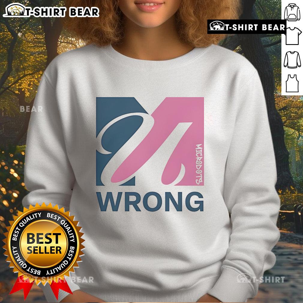 Official U Wrong Logo Sweatshirt Official U Wrong Logo Sweatshirt in black featuring bold logo design for stylish and comfortable casual wear.